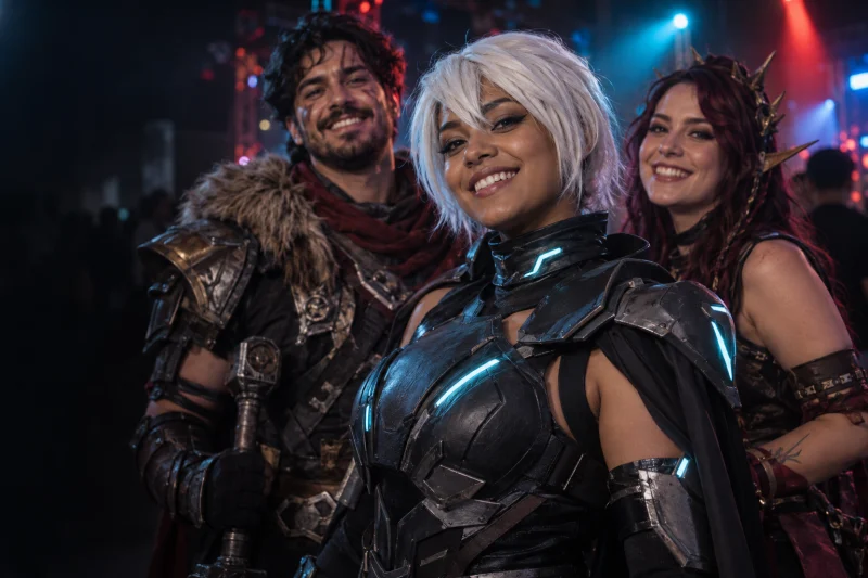 Figurinos e personagens que expressam a criatividade cosplay